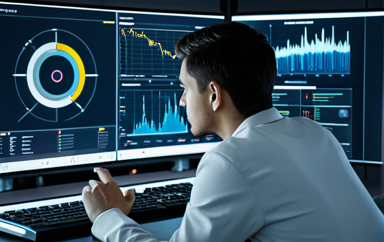 A focused, professional young adult analyzing complex gaming statistics on multiple holographic screens in a modern, well-lit strategy room. The screens display abstract charts, graphs, and tactical maps with stylized data visualizations. The subject is wearing a modest, futuristic professional jumpsuit, fully clothed, appropriate attire. The overall mood is intelligent and strategic. Perfect anatomy, correct proportions, natural pose, well-formed hands, proper finger count, natural body proportions. High-resolution, professional photography, cinematic lighting, ultra-detailed, safe for work, appropriate content, family-friendly.