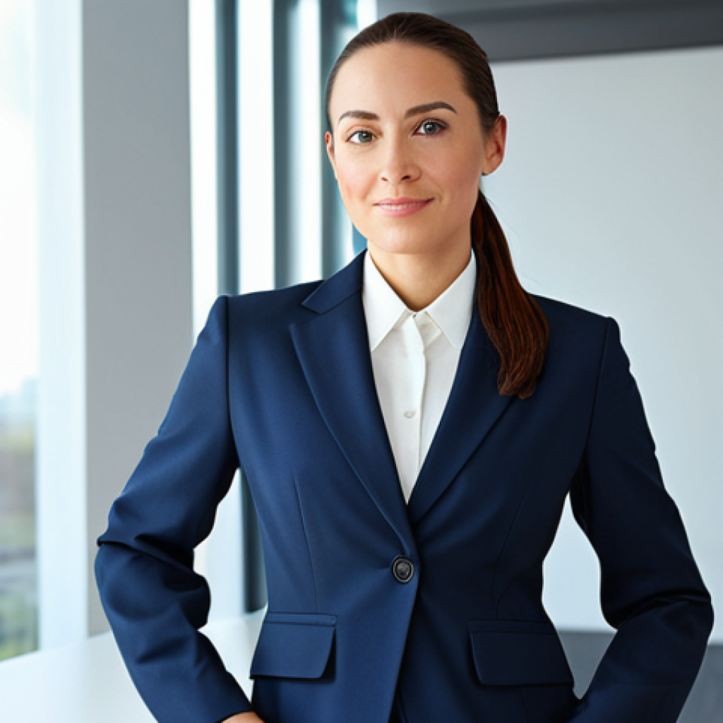 이터널리턴 플레이 타임 단축법 - Professional Businesswoman**

"A professional businesswoman in a tailored, modest business suit, sta...