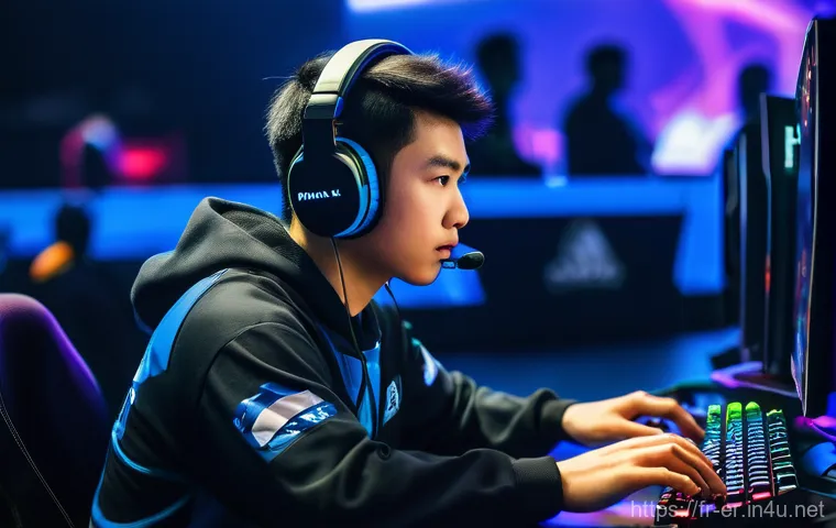 이터널리턴 글로벌 경기 관전 - **Prompt: "An intense, dynamic overhead view of three diverse Eternal Return characters in action on...