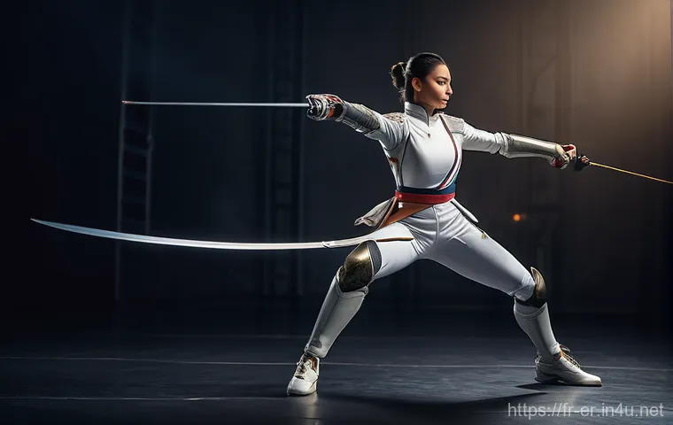 이터널리턴 신규 캐릭터 밸런스 - Katja, a sophisticated female strategist, stands poised amidst an intricate network of luminous ener...