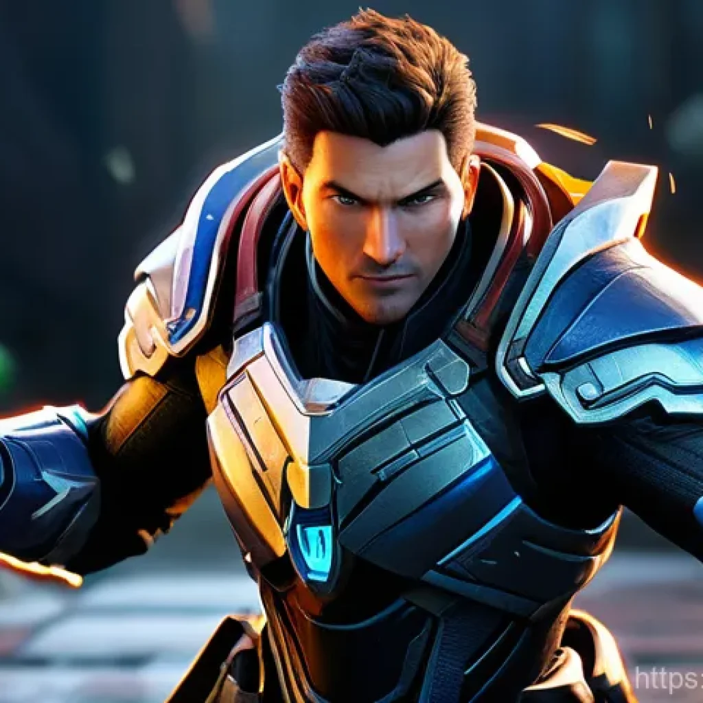 이터널리턴 유저 친화적 업데이트 - **Prompt 1: Dynamic Character Action in a Redesigned Area**
    "A powerful Eternal Return game char...