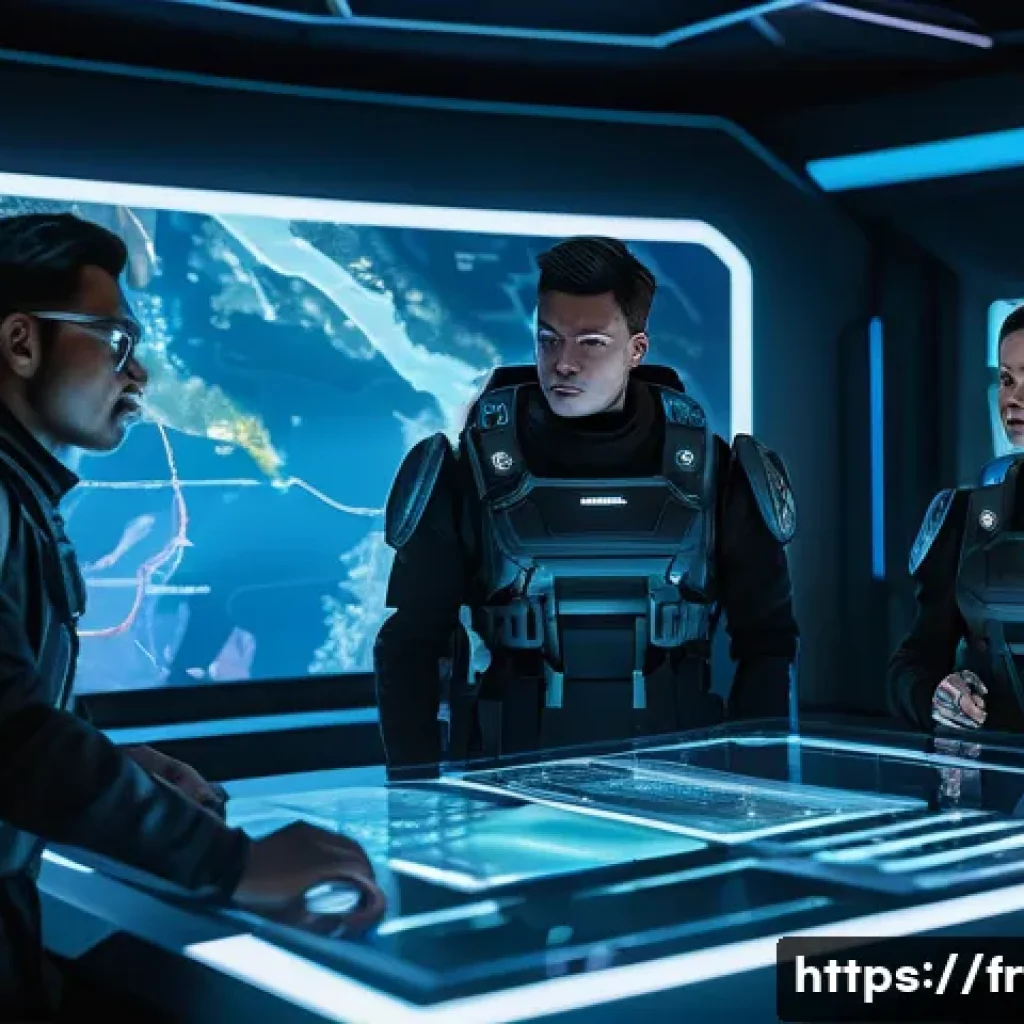 이터널리턴 새로운 패치 분석 - A dynamic, wide-angle shot of four distinct Eternal Return characters, all fully clothed in their de...