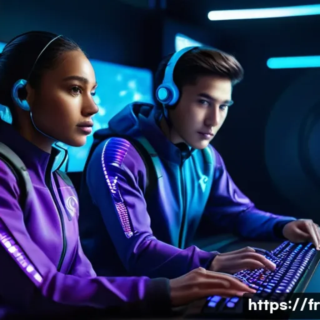 이터널리턴 데이터 추출 도구 - **Prompt:** "A diverse group of three young adults, two male and one female, dressed in modern, athl...