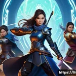 Home 12 이터널리턴 글로벌 리더보드 순위 - **Prompt:** A dynamic, high-energy illustration showcasing a diverse group of popular Eternal Return...